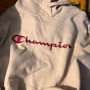 Light pink champion hoodie